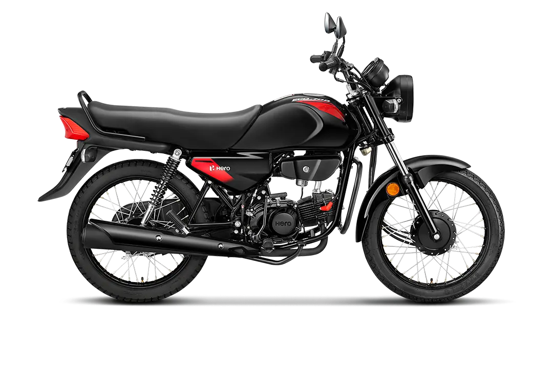 Vista 360 de la motocicleta Hero Eco 100